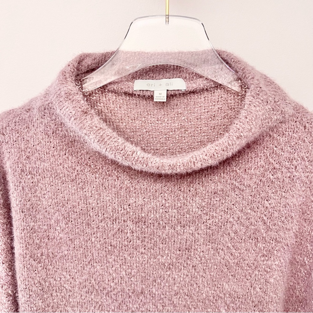 Anthropologie Lavender Soft Mock Neck Sweater - Picture 6 of 11